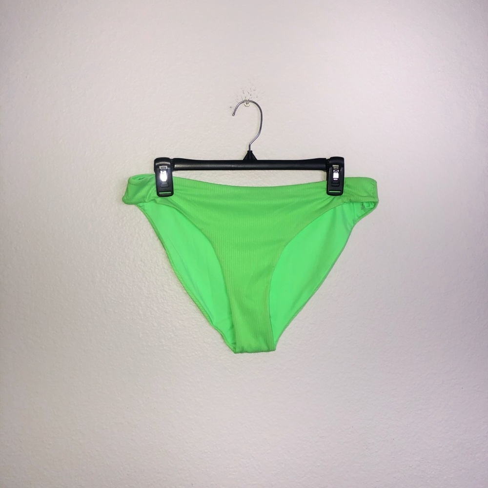 🆕 NWT Neon green mid rise bikini bottoms